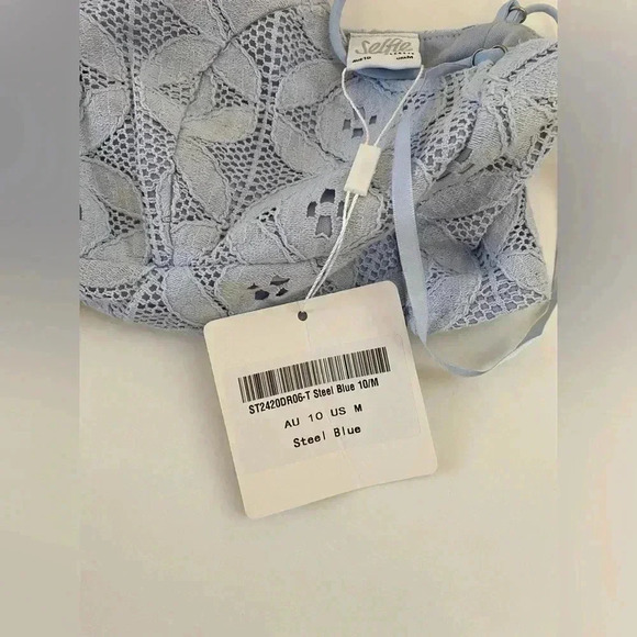 Selfie Leslie NWT Asymmetrical Ruffle Hem MIDI Skirt Two Piece Set Size Medium - Picture 9 of 16